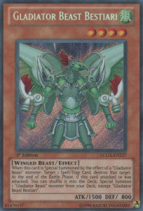 Gladiatorungeheuer Bestiari LCGX-237 Secret Rare Light Played Deutsch
