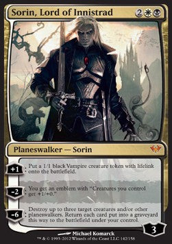 Sorin, Lord of Innistrad DKA-142 Mythic Light Played Englisch