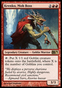 Krenko, Mob Boss M13-138 Rare Played Englisch Foil