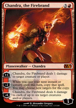 Chandra, the Firebrand M13-123 Mythic Played Englisch