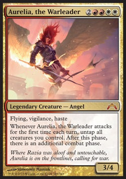 Aurelia, the Warleader GTC-143 Mythic Light Played Englisch Foil