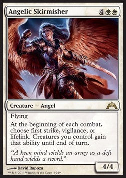 Angelic Skirmisher GTC-3 Rare Light Played Italienisch