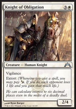 Knight of Obligation GTC-18 Uncommon Good Englisch Foil