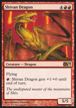 Shivan-Drache M14-154 Rare Excellent Deutsch