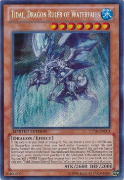 Tidal, Drachenherrscher der Wasserfälle CT10-001 Secret Rare Excellent Deutsch