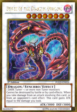 Beelze of the Diabolic Dragons PGLD-IT016 Gold Secret Rare Excellent Italienisch 1. Auflage