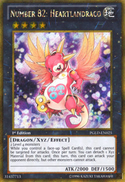Nummer 82: Herzlandracho PGLD-025 Gold Secret Rare Good Deutsch 1. Auflage