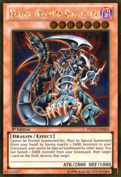 Dark Armed Dragon PGLD-EN064 Gold Rare Light Played Englisch