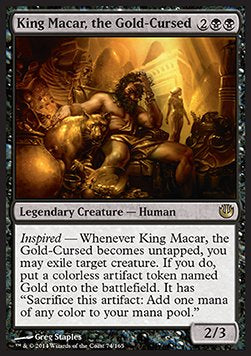 King Macar, the Gold-Cursed JOU-74 Rare Good Englisch