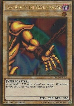 Linker Arm der Verbotenen PGL2-DE025 Gold Rare Light Played Deutsch 1. Auflage