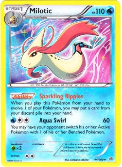 Milotic PRC-44 Holo Rare Excellent Englisch