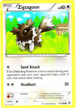 Zigzagoon PRC-111 Common Good Englisch Reverse Holo