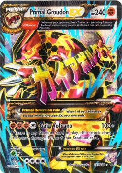 Primal Groudon EX PRC-151 Ultra Rare Poor Englisch