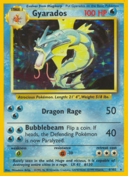 Gyarados BS-6 Holo Rare Poor Französisch