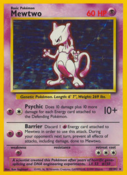 Mewtu BS-10 Holo Rare Played Deutsch