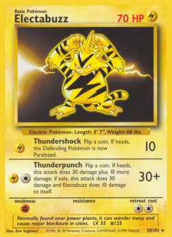 Electabuzz BS-20 Rare Light Played Englisch
