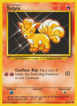 Vulpix BS-68 Common Poor Deutsch