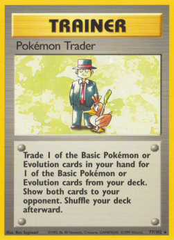 Pokemon-Händler BS-77 Rare Played Deutsch 1. Auflage