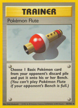 Pokemon-Flöte BS-86 Uncommon Excellent Deutsch