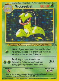 Victreebel JU-14 Holo Rare Poor Englisch