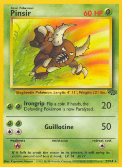 Pinsir JU-25 Rare Light Played Deutsch