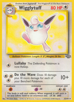 Wigglytuff JU-32 Rare Played Englisch