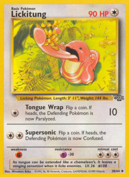 Lickitung JU-38 Uncommon Light Played Englisch