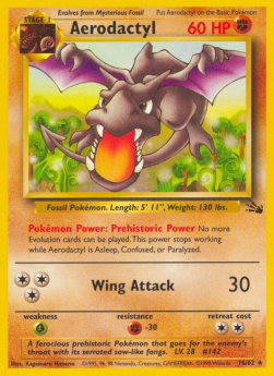 Aerodactyl FO-16 Rare LP Englisch
