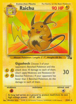 Raichu FO-29 Rare LP Englisch