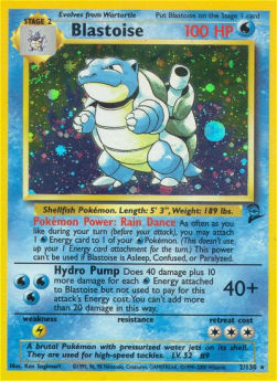 Blastoise B2-2 Holo Rare Poor Englisch