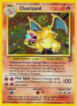 Charizard B2-4 Holo Rare Played Englisch
