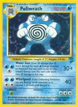 Poliwrath B2-15 Holo Rare Excellent Englisch