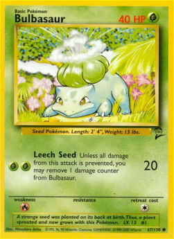 Bulbasaur B2-67 Common Excellent Englisch