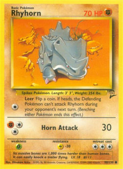 Rhyhorn B2-90 Common Played Englisch