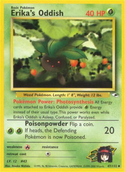Erika's Oddish GH-47 Uncommon Poor Englisch