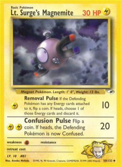 Lt. Surge's Magnemite GH-50 Uncommon Excellent Englisch