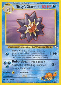Misty's Starmie GH-56 Uncommon Good Englisch