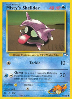Misty's Shellder GH-89 Common Near Mint Englisch