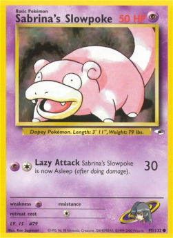 Sabrina's Slowpoke GH-95 Common Excellent Englisch