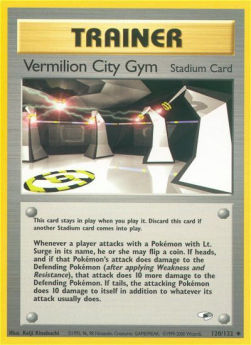 Vermilion City Gym GH-120 Uncommon Good Englisch
