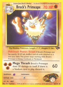 Brock's Primeape GC-35 Uncommon Excellent Englisch