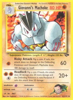 Giovanni's Machoke GC-42 Uncommon Excellent Englisch