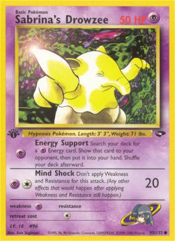 Sabrina's Drowzee GC-95 Common Poor Englisch
