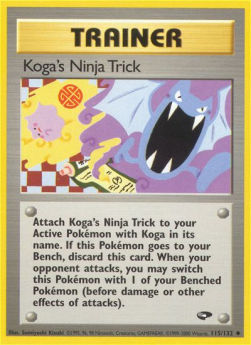 Koga's Ninja Trick GC-115 Uncommon Light Played Englisch