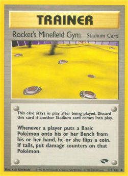 Rocket's Minefield Gym GC-119 Uncommon Light Played Englisch