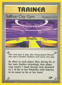 Saffron City Gym GC-122 Uncommon Light Played Englisch