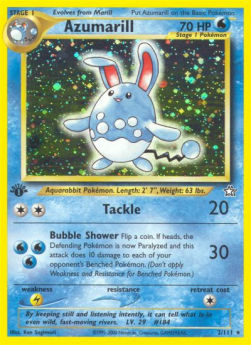 Azumarill NG-2 Holo Rare Light Played Deutsch