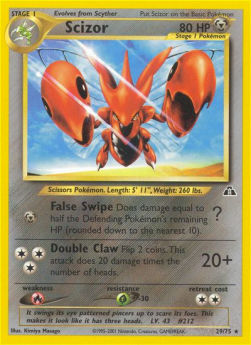 Scizor NDI-29 Rare Poor Englisch