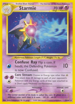 Starmie NR-25 Rare Good Englisch