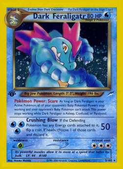 Dunkles Impergator NDE-5 Holo Rare Poor Deutsch